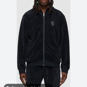 Ksubi matching jump suit zip up jacket with matching pants velour antidote nwt